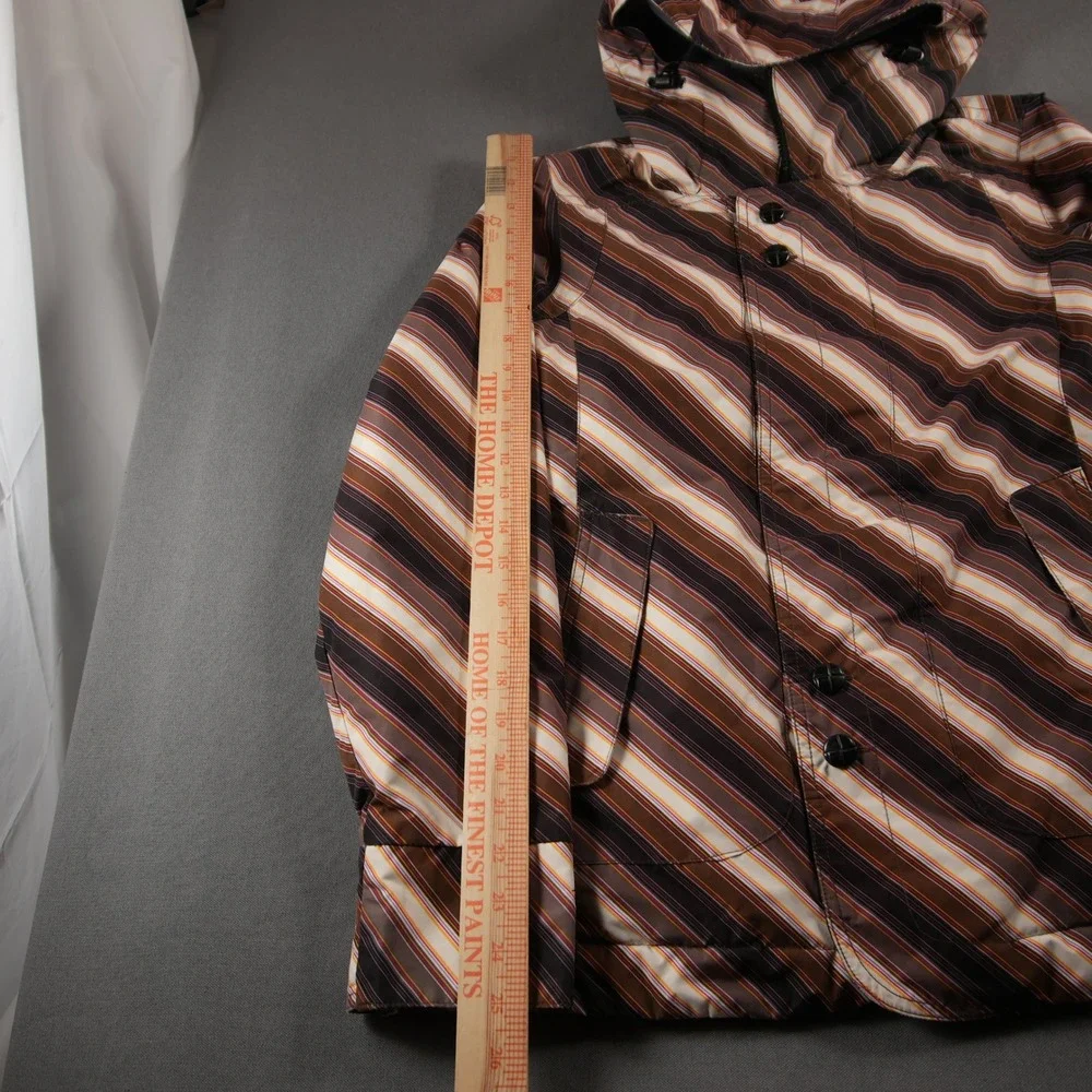 VTG Y2K Burton Striped Dryride Insulated Men Jacket S Snowboard Ski Retro Skate